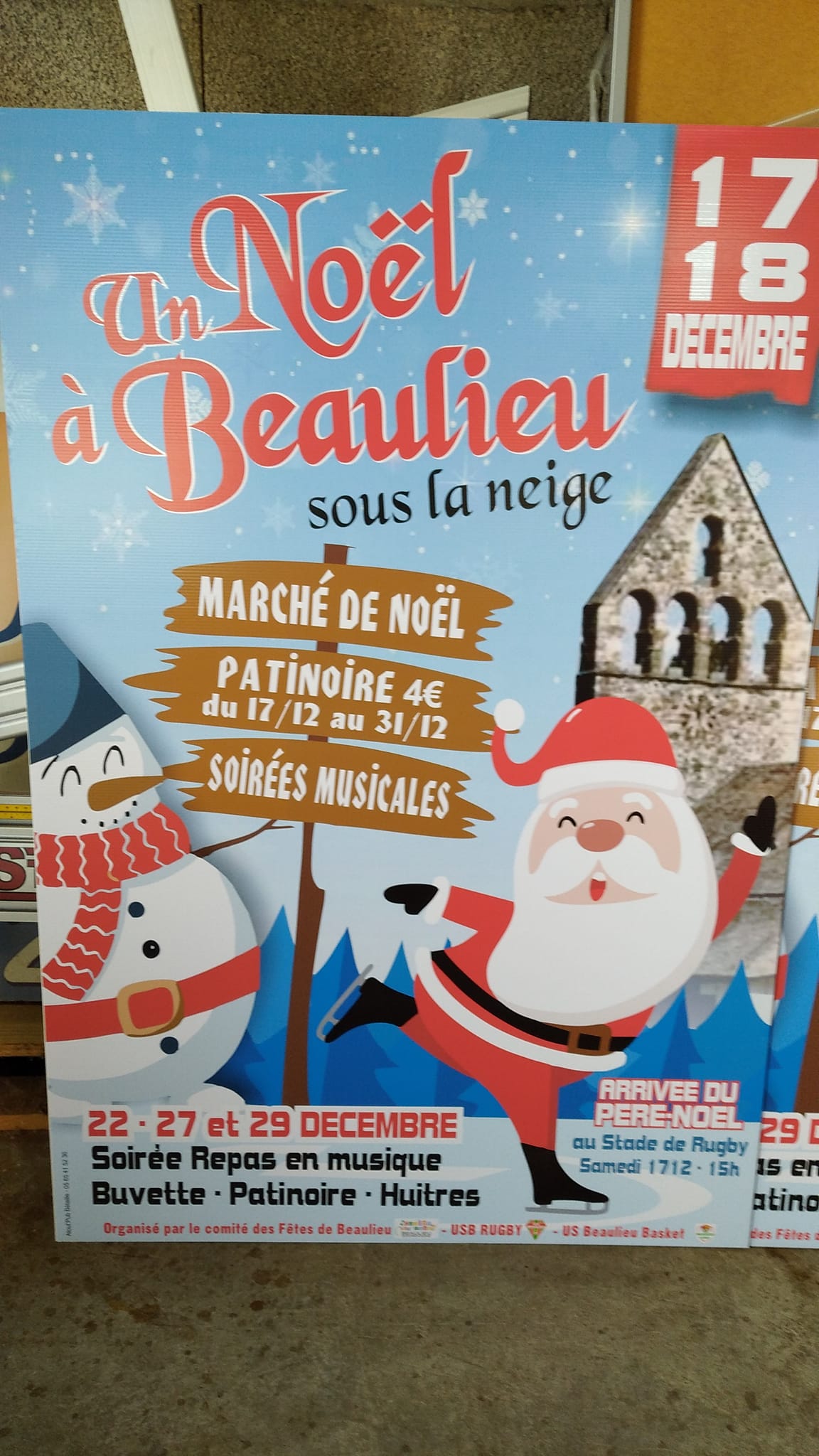 Flyers 'Un Noël à Beaulieu'