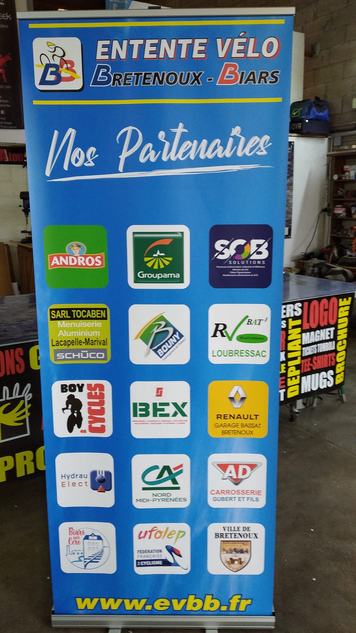Roll Up pour Entente Vélo